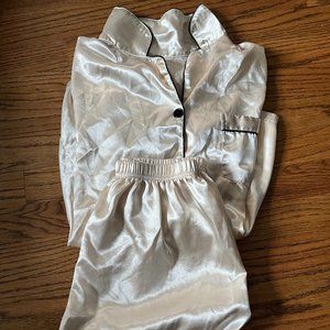 Gold Silk Pajamas - Size Small - Great Condition